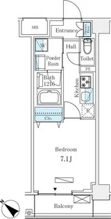 LUMICITY月島(ルミシティ月島)【4階】の間取り
