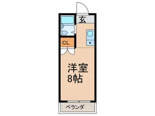 シャト-須山【1階】の間取り