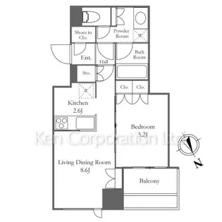 ウエストパークタワー池袋【4階】の間取り