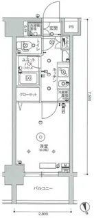 スカイコート蒲田ガーデン【8階】の間取り