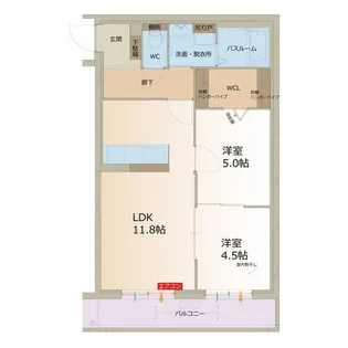 アムール下沖【2階】の間取り