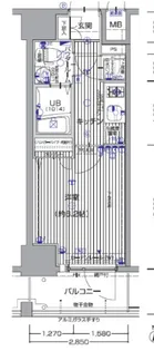 エスリード天神橋筋六丁目【11階】の間取り