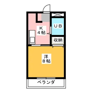 リバティーハイツ【1階】の間取り