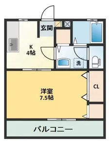パークサイド上西【2階】の間取り