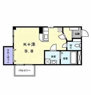 ミレニアJ・KIII【2階】の間取り