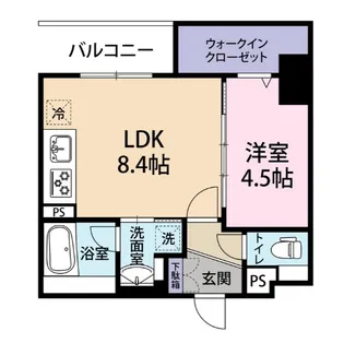 ヴィルブーケ天満橋【3階】の間取り