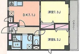 エスポワール糀谷南【3階】の間取り