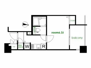 グランヴァン両国【4階】の間取り