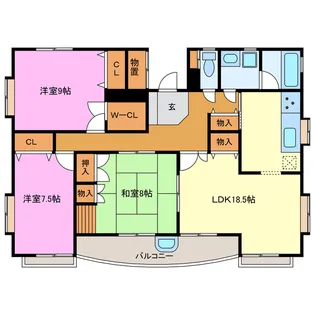 ボア・ソルテC【2階】の間取り