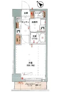 ロメック月島【7階】の間取り