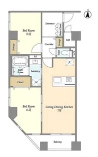 コスモリード本所吾妻橋【6階】の間取り