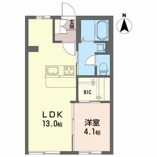 チェリーハイツ【1階】の間取り