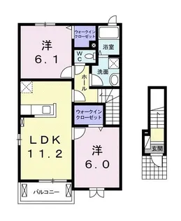 DAICHI B【2階】の間取り