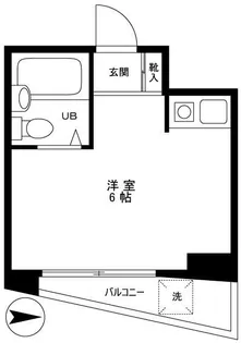 プレステージ西日暮里【2階】の間取り