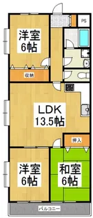 メゾンホークロード【2階】の間取り