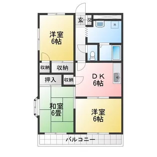 メゾンクララ【3階】の間取り