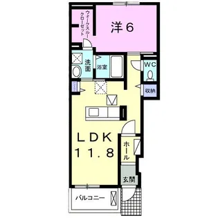 サンコート泉【1階】の間取り