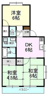 ドミール宮の前【1階】の間取り