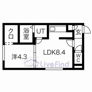 Peche山鼻 B【2階】の間取り