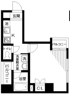 エイワンコート西池袋【4階】の間取り