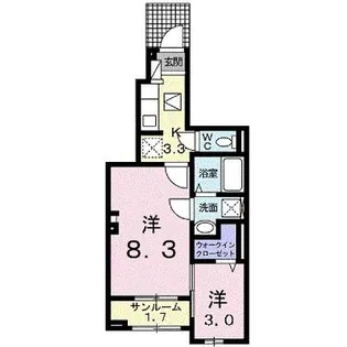 ラフィーネEIII【1階】の間取り