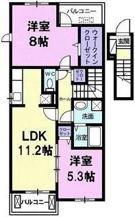 カーサ レジーナ【2階】の間取り