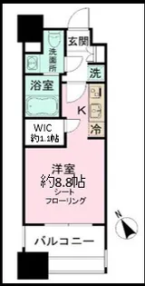 パークアクシス福岡県庁前【10階】の間取り
