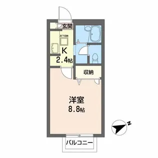 エスポワールA【1階】の間取り