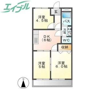 フォレストえつ葉【2階】の間取り