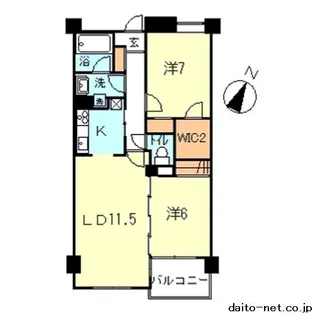 MonteRosa・K【4階】の間取り