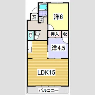 ルグラン嶋津【2階】の間取り