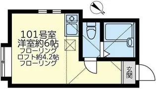 ユナイト小田栄サンモリッツの杜【1階】の間取り