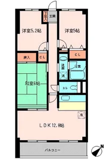 トーケンハイム西台【2階】の間取り