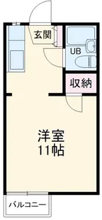 リバーサイドハイツC棟【1階】の間取り