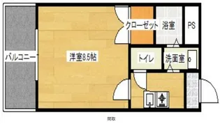 クレセール西牟田【5階】の間取り