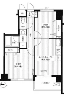 シャン・ド・フルール【3階】の間取り