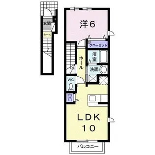 ジャン ノーブル B【2階】の間取り
