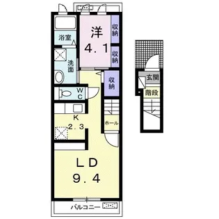 エストレーラIII A【2階】の間取り