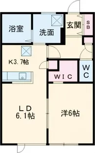 ハーモニー北陽【2階】の間取り