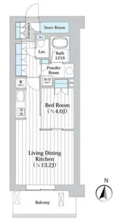 アビティグランデ砧 B棟【4階】の間取り