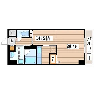ロンディーヌII榴ヶ岡【8階】の間取り