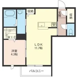 グランクオーレコルティナ【3階】の間取り