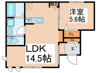 エルシオン狛江【1階】の間取り