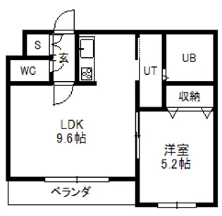 ヴィヴァルディL・A【4階】の間取り