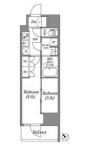 ACP Residence 西巣鴨【6階】の間取り