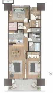 東京フロントコート【9階】の間取り