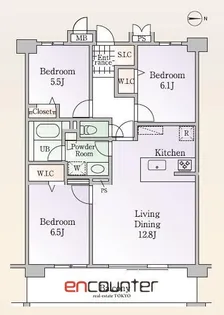 ロイヤルパークス新田【6階】の間取り