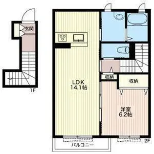マルシェ A【2階】の間取り