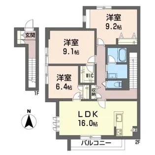 ポルタフォルトゥーナの間取り
