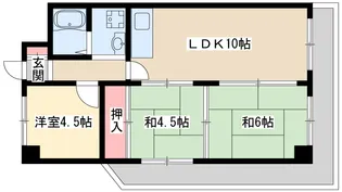 第二丸重グランドハイツ【8階】の間取り